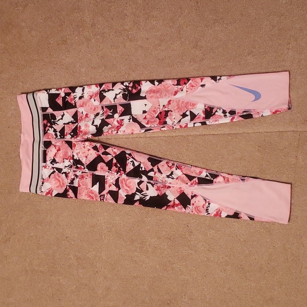 Nike One Girl's Floral Print Training Leggings